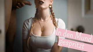 jerked off thick cum in her mouth - clothedpleasures